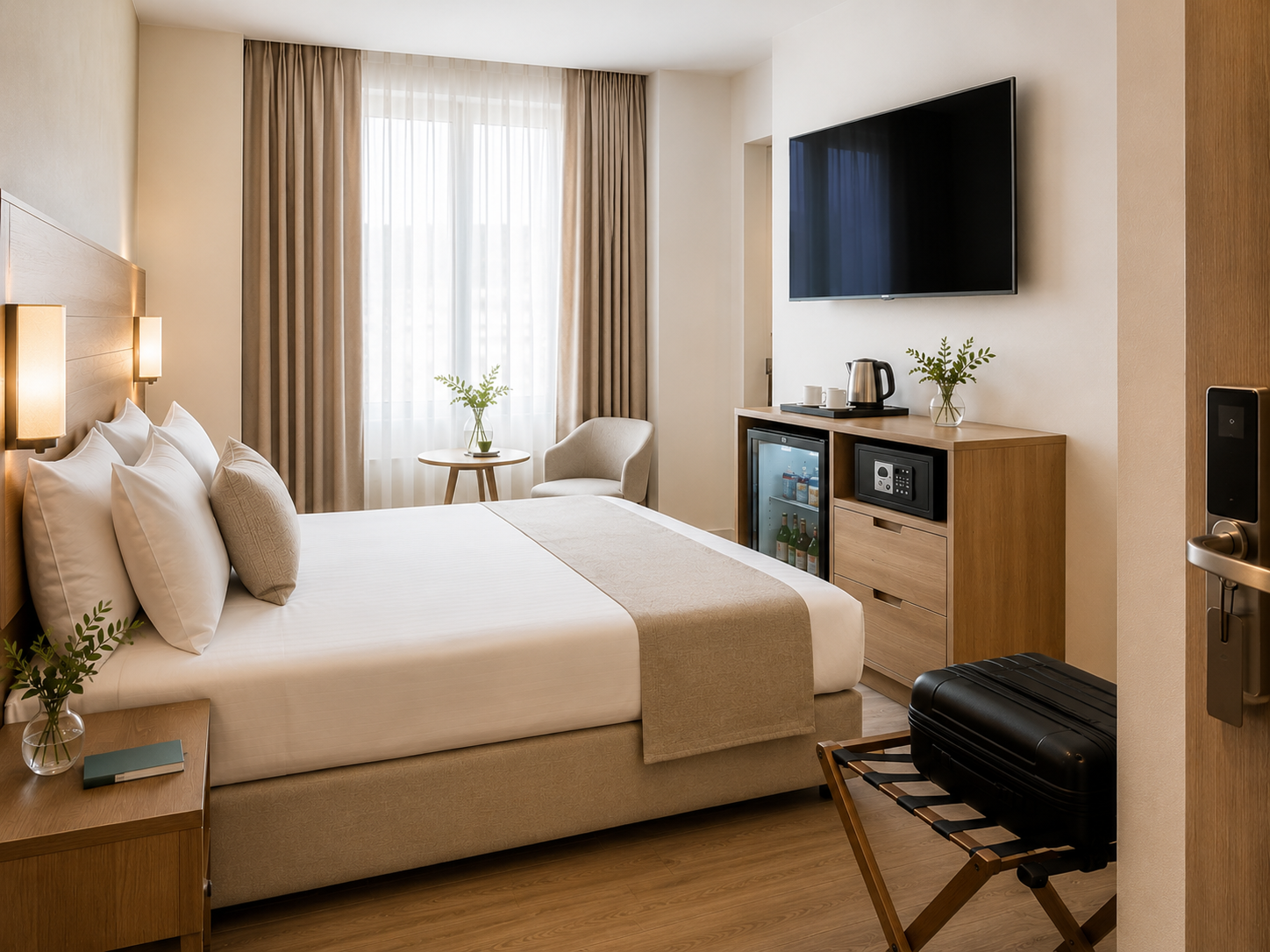 Textil profesional para hoteles con ropa de cama, toallas y minibar