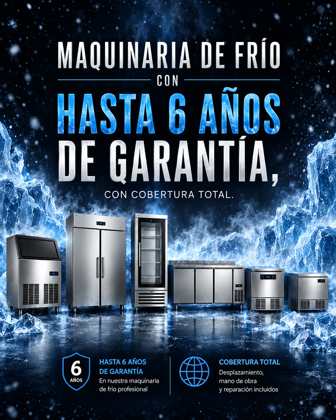 maquinaria de frio 6 años de garantia